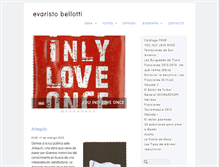 Tablet Screenshot of evaristobellotti.com